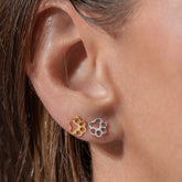 Labuta 14K white gold earrings